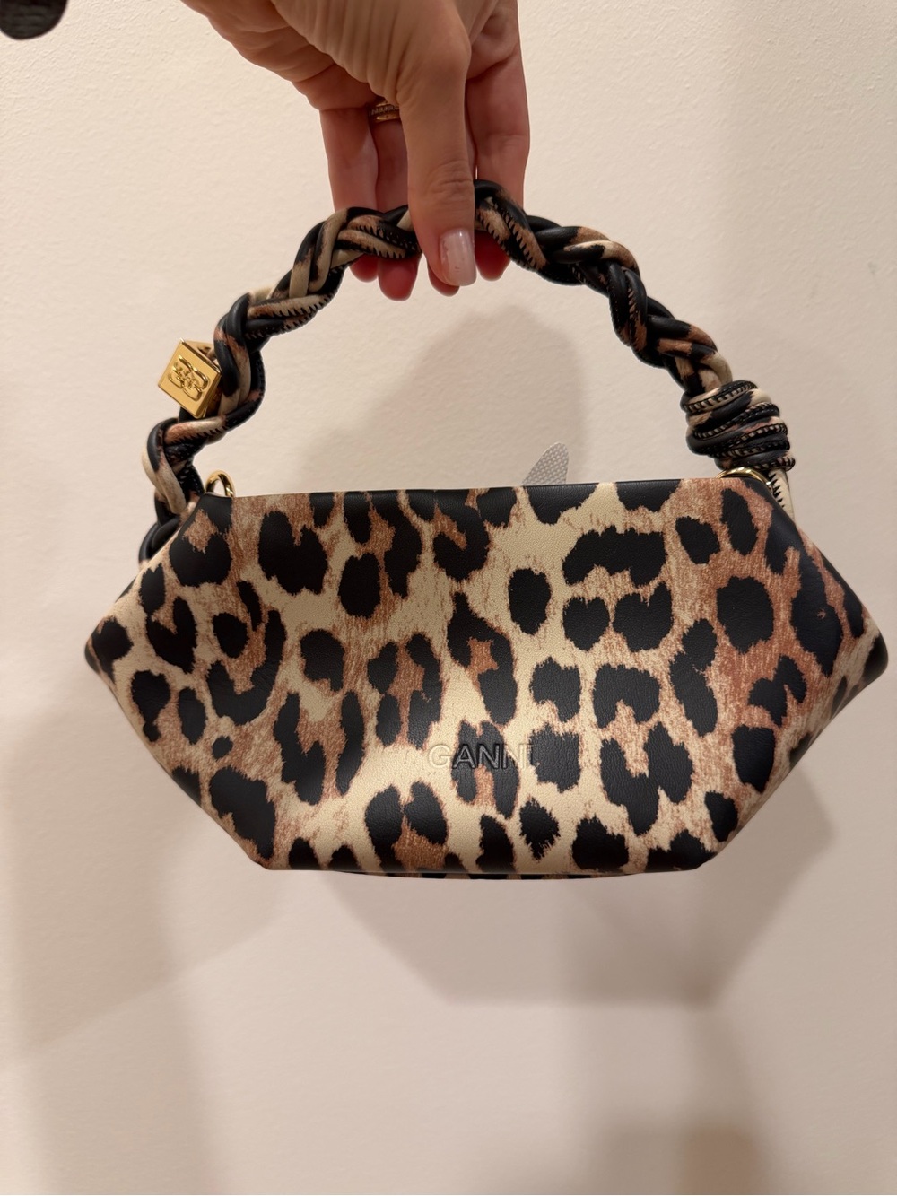 Ganni Mini Bou Bag in Leopard - Picture 3 of 6